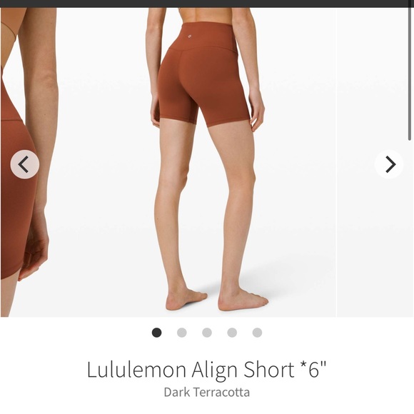 lululemon athletica Pants - Lululemon align shorts 6” dark terracotta Sz 4